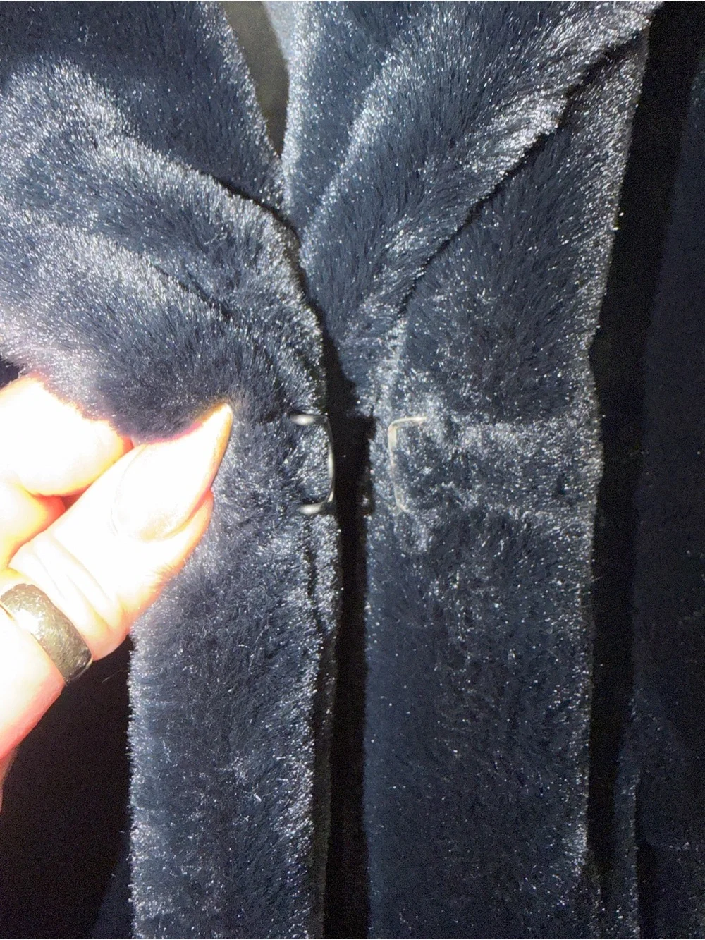 Catherine Malandrino Black Faux Fur Short Jacket - Picture 6 of 7
